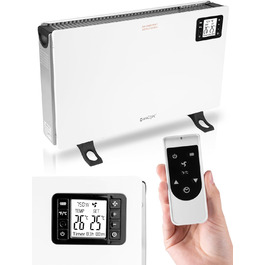 Електричний конвектор MalTec CH2000DW з термостатом, LCD-дисплеєм та таймером | 3 режими нагріву, енергозбереження