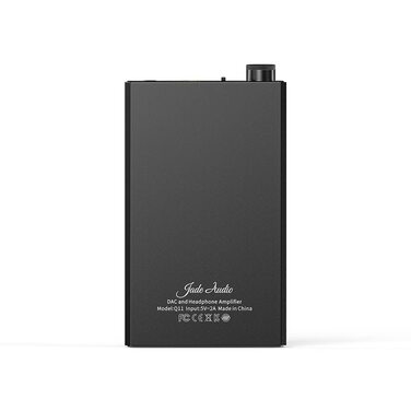 ЦАП FiiO JadeAudio Q11 DSD256 PCM 32 біт/384 кГц для смартфонів/ПК, 3,5 мм/4,4 мм, чорний