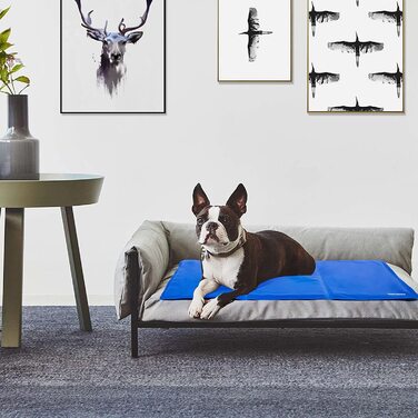 Охолоджуючий килимок Ownpets 100x60 см для собак/кішок, нетоксичний, синій L