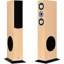 Підлогова акустика mohr SL15 Oak, звук HiFi, елегантна дерев'яна акустика для стерео або домашнього кінотеатру