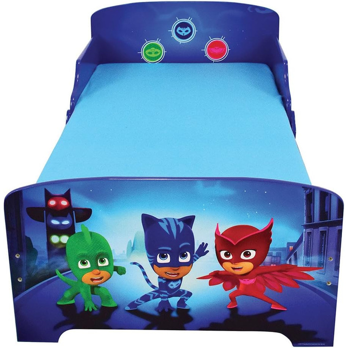 Дитяче ліжко Fun House 712868, Pyjamahelden, 140x70 см, з ламелями, блакитне