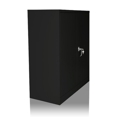 Шафа для документів COLOR AS, 105 x 90 x 40 см, металева, чорна, hjh OFFICE