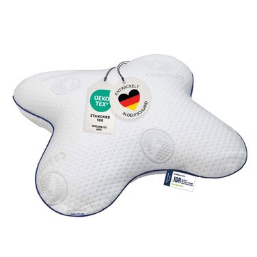 Ортопедична подушка для сну на боці з Memory Foam, 56x48 см. Подушка для шиї з ефектом пам'яті, для розслаблення шиї. Без чохла.