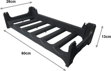 Стелаж для пляшок Alpfa на 36 пляшок, антрацит - Made in Germany