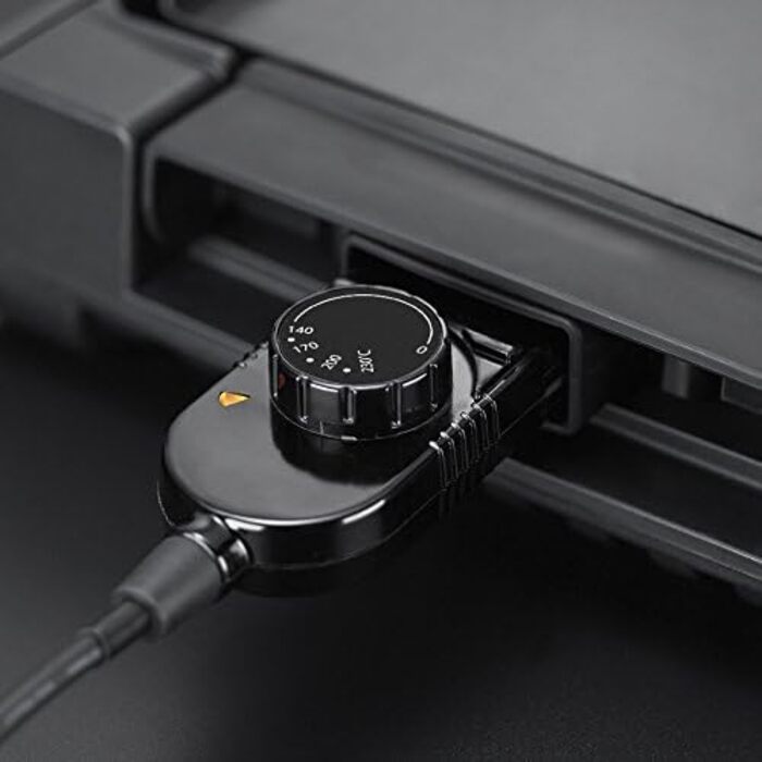 Рашет гриль Russell Hobbs на 8 персон з 8 сковородами та дерев'яним шпателем, 2 грильні пластини: з натурального каменю з жолобом для соку та антипригарне двостороннє рельєфне/тепаньякі, гриль для піци, 26280-56 (настільний гриль)