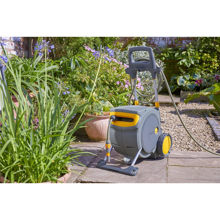HOZELOCK Auto Reel 40M: Автоматичний шланг на котушці. Зручна установка, шланг 40м, аксесуари, 5 років гарантії. [2595R0000]