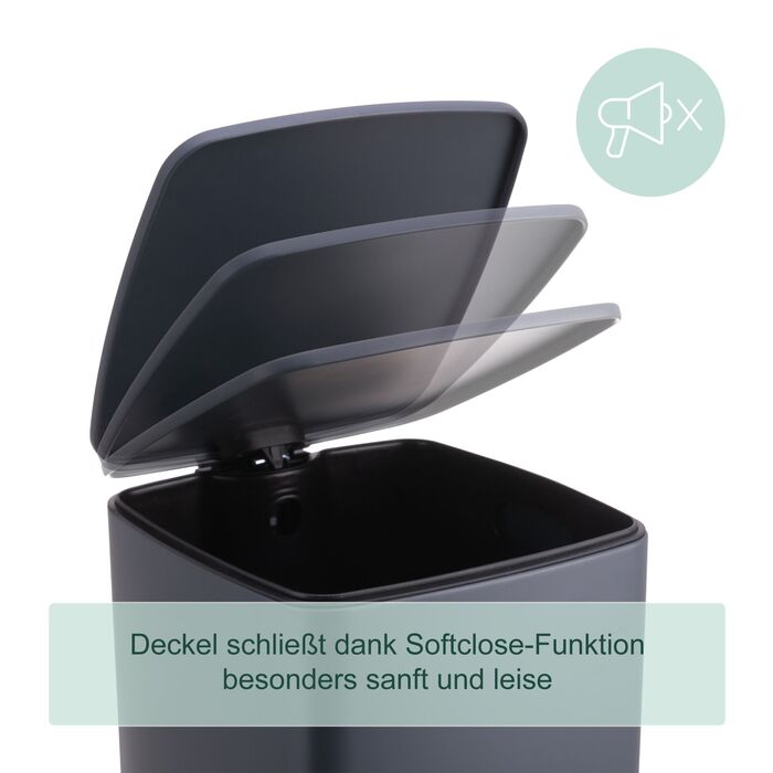 Відро для сміття Relaxdays, 30 літрів