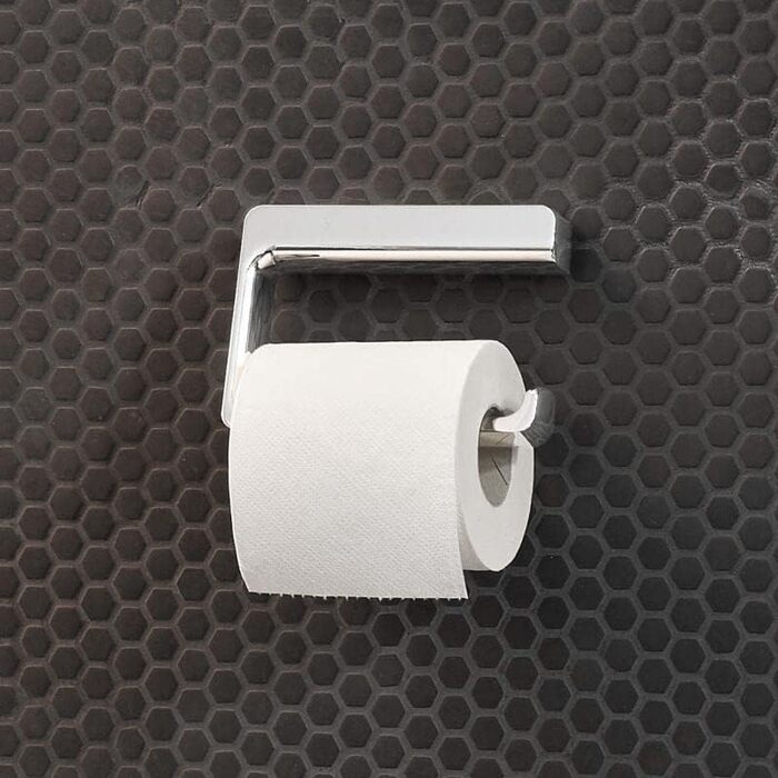 Тримач для паперу EMCO Trend без кришки, елегантний тримач для туалетного паперу для загвинчування з металу, високоякісний тримач для туалетного паперу, хромований