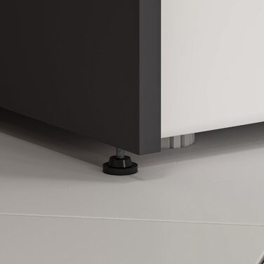 Шафа для пральної машини Homidea MIA - висока шафа для ванної кімнати - настінний шкаф для пральної машини та сушилки для білизни для кухні та ванної кімнати 182.1 x 65 x 60 см (Антрацит/Дуб) Антрацит / Дуб