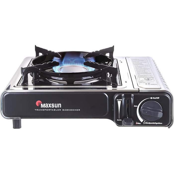 Газовий балонний нагрівач Maxsun з нержавіючої сталі з кейсом