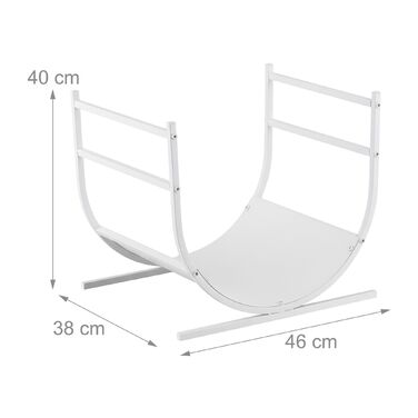 Сучасна полиця для дров Relaxdays U-подібної форми