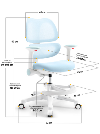 Дитяче крісло Mealux Dream Air KBL (арт.Y-607 KBL)