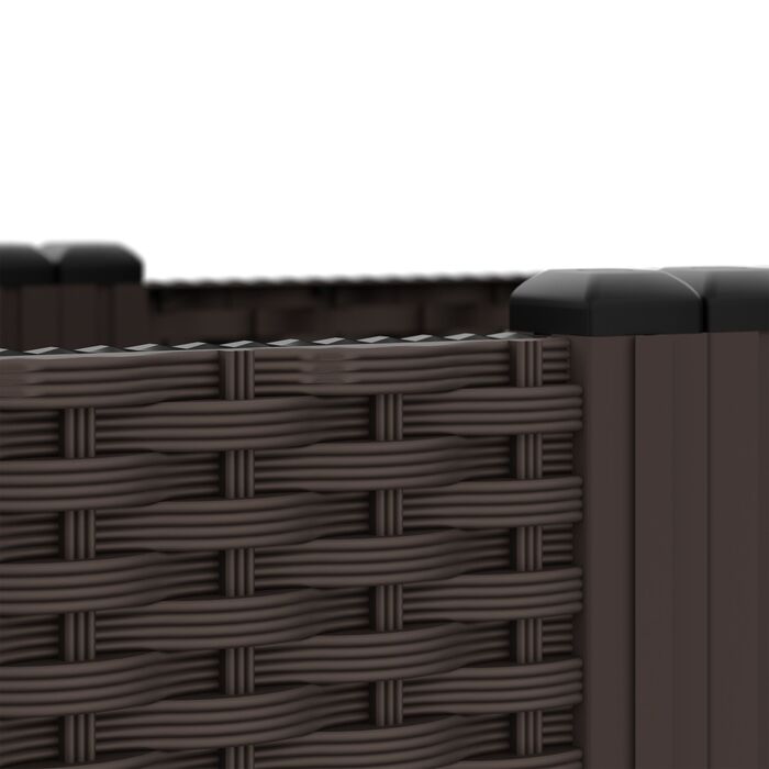 Горщик для рослин Relaxdays з імітацією ротангу