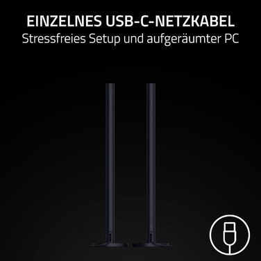 Razer Aether Light Bars - RGB лампа для монітора з підсвічуванням, сенсорним керуванням та регулюванням кольору та яскравості, чорний