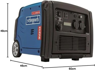 Генератор інверторний бензиновий Scheppach SG3400i - 2000W, 230V, USB, 64dB
