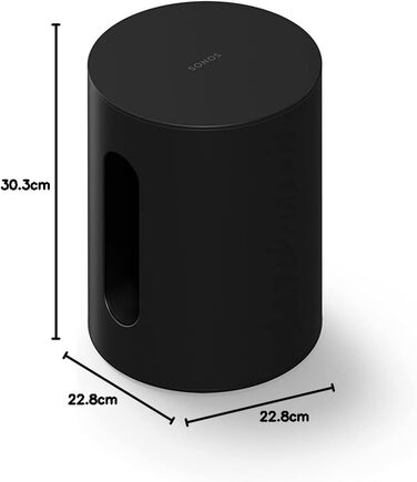 Компактний сабвуфер Sonos Sub Mini, вражаючі баси, регульований еквалайзер, Trueplay - чорний