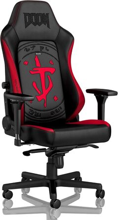 Крісло ігрове Noblechairs Hero Doom Edition – PU-шкіра, до 150 кг, ергономічне, для дому та офісу