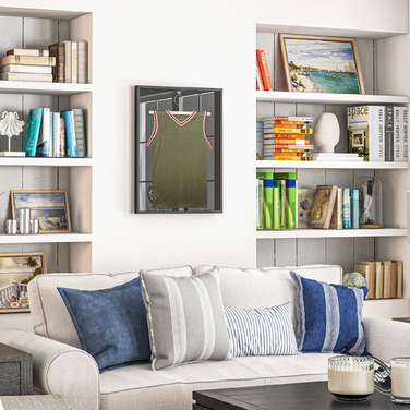 Вітрина для трикотажу HOMCOM - зручна стійка для одягу з алюмінієвою рамою та захисною акриловою передньою панеллю, що не вигоряє на сонці. Чорного кольору.