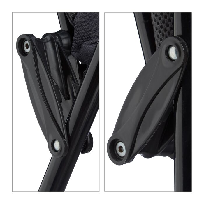 Зручний туристичний стілець Relaxdays з м'яким сидінням