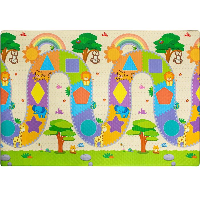 Дитячий килимок Mealux DuoActive Pro MA02-2 (арт. KD-MA02 Duplex Sample) - ідеальне рішення для безпечних та комфортних ігор вашого малюка!