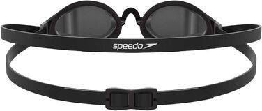Окуляри для плавання Speedo унісекс Fastskin Speedsocket з 2 дзеркалами для дорослих, чорні/сріблясті, один розмір підходить всім