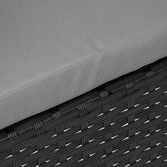 Комплект садових меблів з техноротанга eHokery Magnolia, чорний, 4 предмети