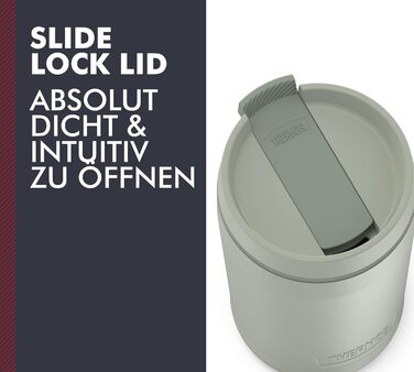 Термос GUARDIAN MUG 0,35 л, мат-зелений, ізолюючий термокружка з нержавіючої сталі з порошковим покриттям, сталевий термос, термокружка для кави на виніс, зручне використання, абсолютно герметична, придатна для миття в посудомийній машині 0,35Л Мат-зелени