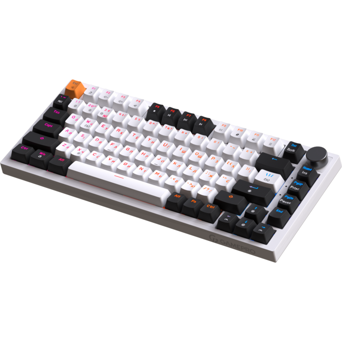 Дротова механічна клавіатура GamePro MK160W (Red) з Hot-Swap RGB White