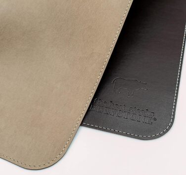 Набір скатертин BEEFSTONE® 6 шт. з PU шкіри, чорно-бежевий, 40x30 см | Водостійкі, легко миються | Скатертини, підставки під посуд