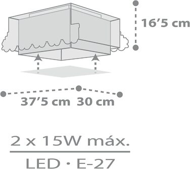 Стельовий світильник Dalber із зображенням потяга