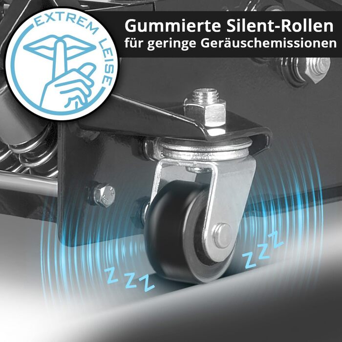 Гідравлічний домкрат Stahlwerk 3т низькопрофільний 73-500мм з гумовими колесами та поворотним руків'ям