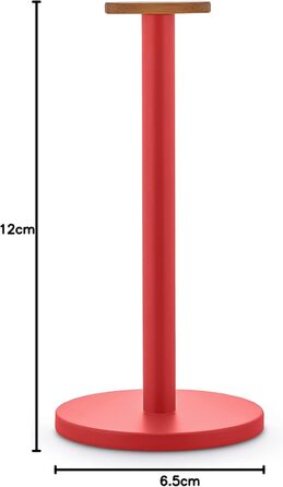 Тримач для паперових рушників Alessi Mattina BG05 R, сталь з епоксидним покриттям та бамбуком, червоний