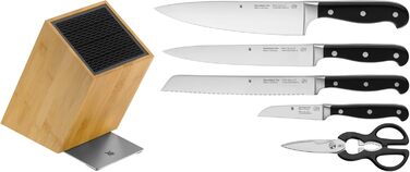 Набір ножів WMF Spitzenklasse Plus 6 предметів з бруском, Made in Germany, кухоні стрічка, FlexTec, Performance Cut