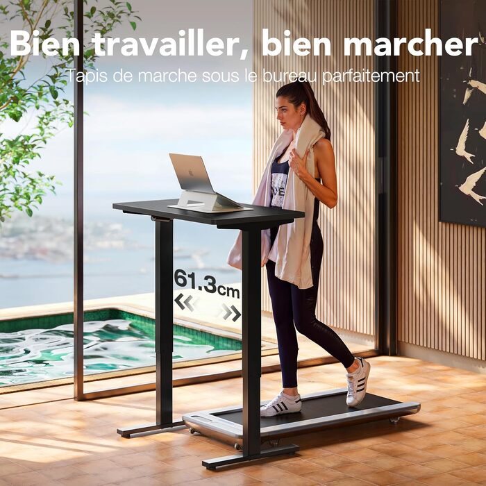 Електричний стіл HUANUO, 80 x 48 см, 4 положення, для дому та офісу