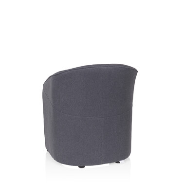 Крісло для відпочинку / Клубне крісло SAN JUAN, тканина, темно-сірий колір, hjh OFFICE