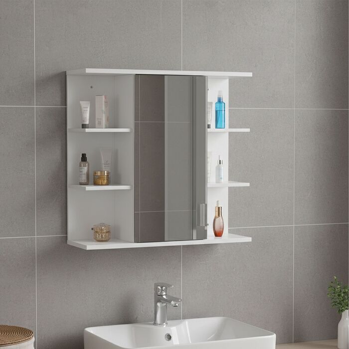 Дзеркальна шафа Relaxdays з 8 полицями