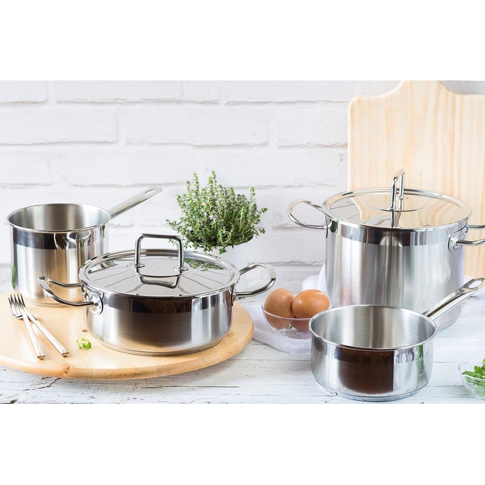 Каструля BRA Profesional, 18 см, нержавіюча сталь 18/10