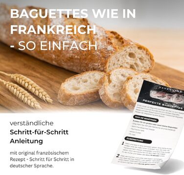 Набір для випічки хліба: корзина для бродіння, набір для закваски з аксесуарами | корзина з ротангу 25см, аксесуари для закваски, датський вінчик, форма для багету з нержавіючої сталі