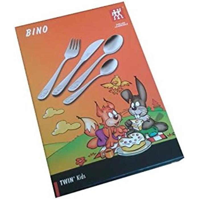 Дитячий набір столових приборів Zwilling Bino (4 шт.) з гравіюванням 