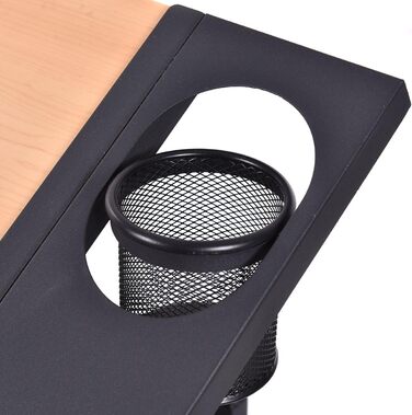 Стол для малювання RELAX4LIFE з регулюванням висоти та нахилу, з ящиками та пуфом, 110 x 69,2 x 73,5-98 см, професійний стіл для художника з двома столешницями, дерев'яний