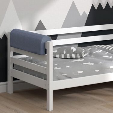 Захисний бортик для ліжечка Bettumrandung 70x20 см сірий, універсальний, для безпеки малюка