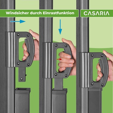 Бічний тент Nosara Anthracite 160х300см розсувний