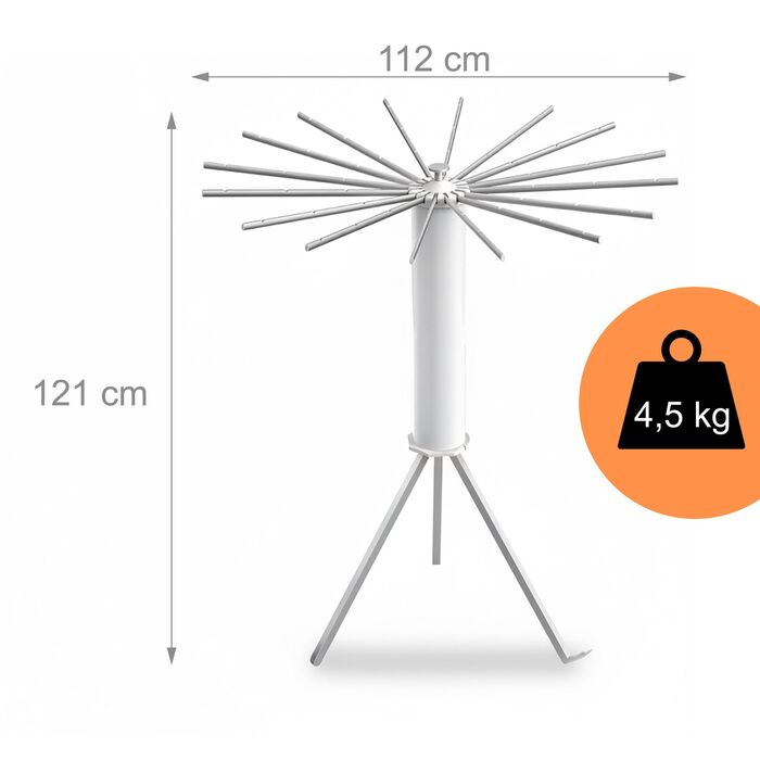 Клямка для одягу Relaxdays з 16 перекладинами