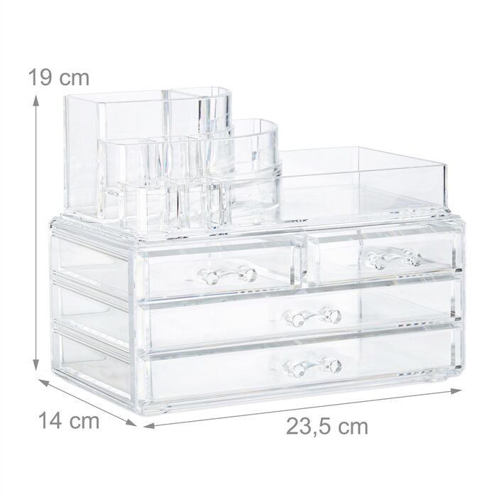 Організатор для макіяжу Relaxdays з 4 висувними ящиками