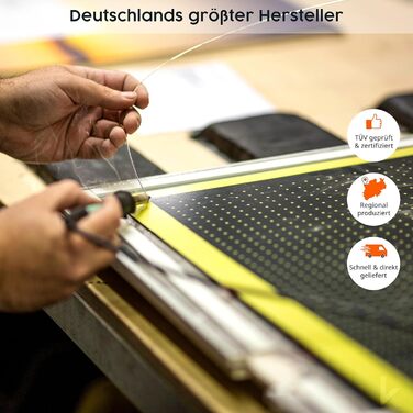 Інфрачервовий обігрівач Könighaus з ТÜV SÜD та 5 роками гарантії (Виготовлено в Німеччині). Можливість завантаження власного зображення. 300W, білий каркас, з термостатом