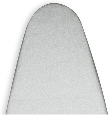 Змінний чохол для столу Encasa Homes з дуже товстою повстяної підкладкою товщиною 4 мм-однотонний бавовна, еластичний, (підходить для широких стандартних дощок розміром 125 х 46 см) Тепловідбиваючий (XL, сріблястий розкішний)