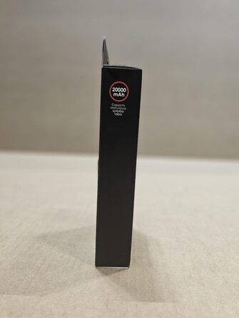 Повербанк Standart 20000mAh USB C, Micro USB, 2xUSB Швидка зарядка Світлодіодний дисплей Чорний