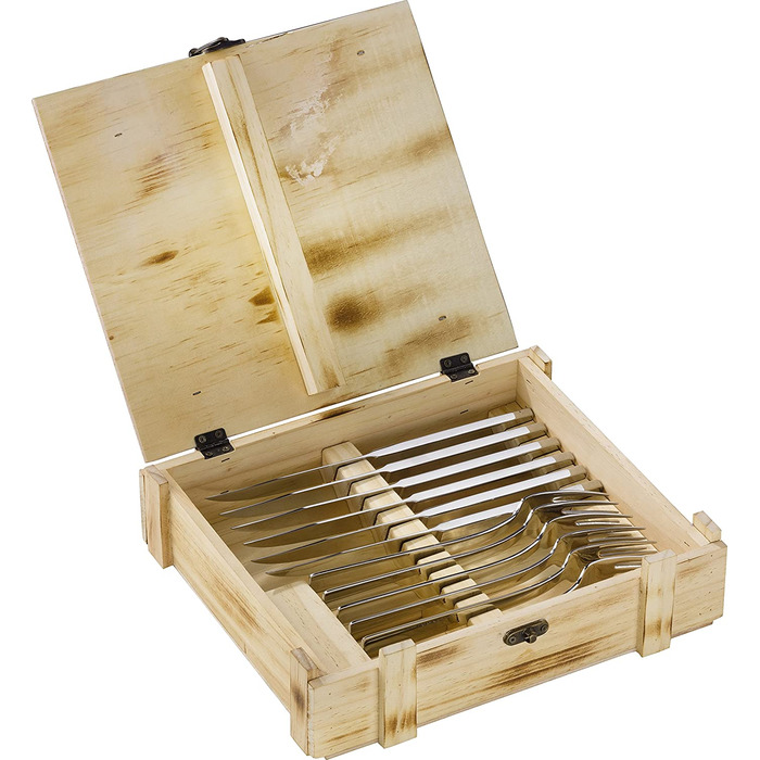 Набір ножів ZWILLING Gourmet 7-ти та 6-ти предметний, з автозаточкою, з нержавіючої сталі, чорні ручки Twin Grip, комплект з 12 предметів