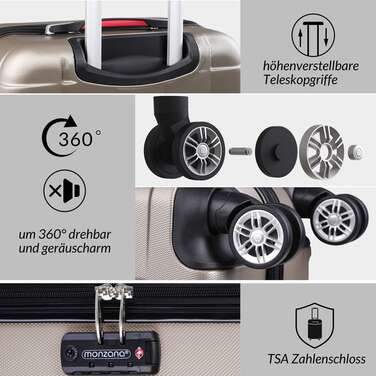 Жорсткий чохол Exopack Champagne M ABS 40L