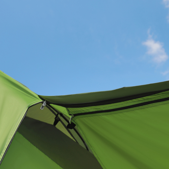 Outsunny Camping Tent Купольний намет Сімейний намет 2 спальні кабіни 4-8 осіб L405 x W305 x H225 см